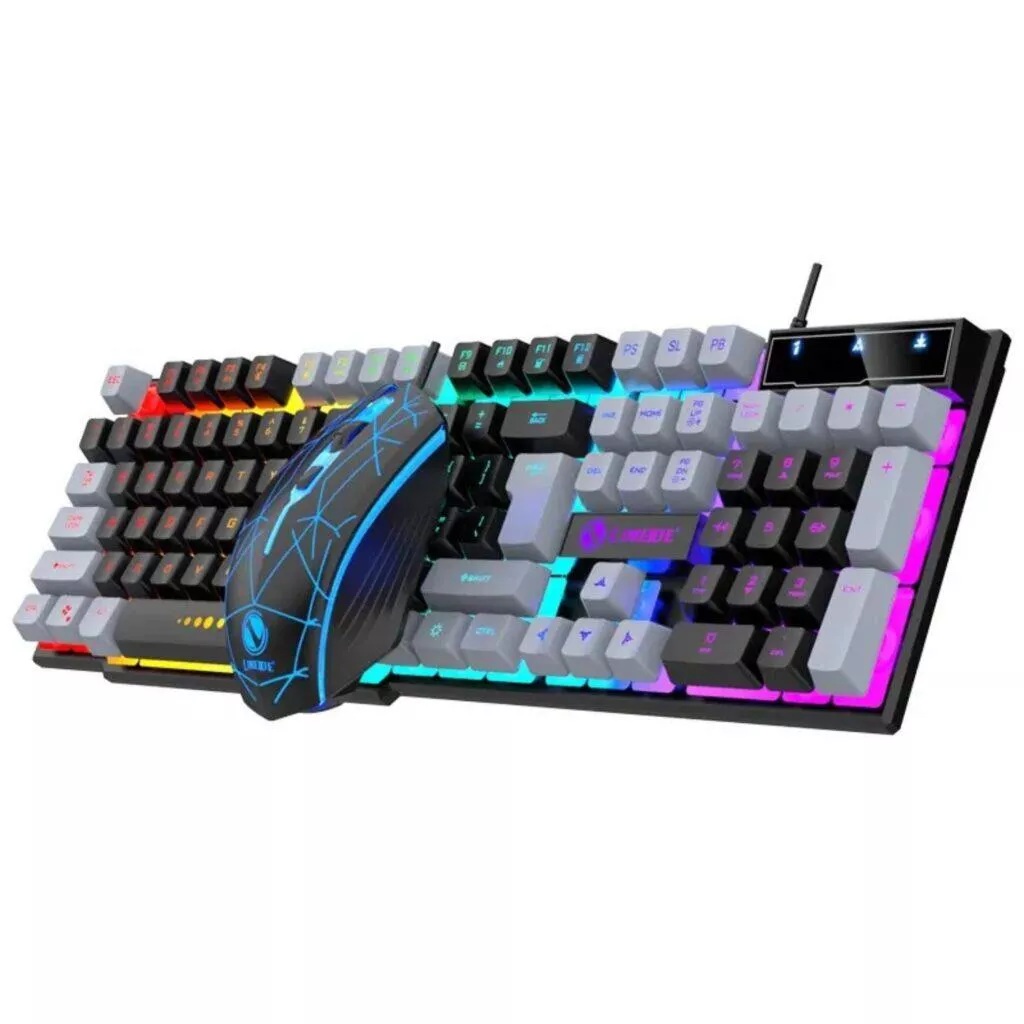 Herní sada drátové klávesnice a myši Limeide RGB