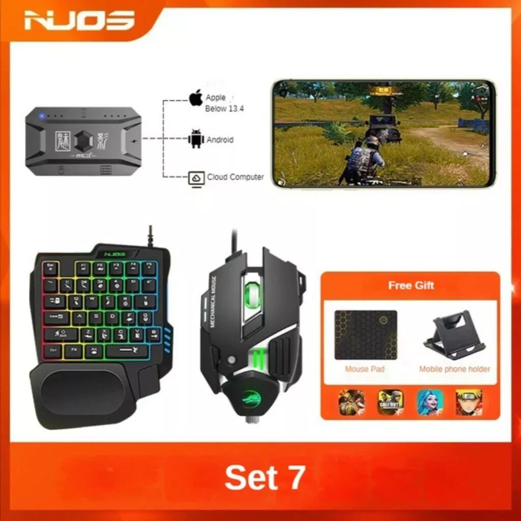 Mobilní herní set klávesnice a myši M1 Pro set 7