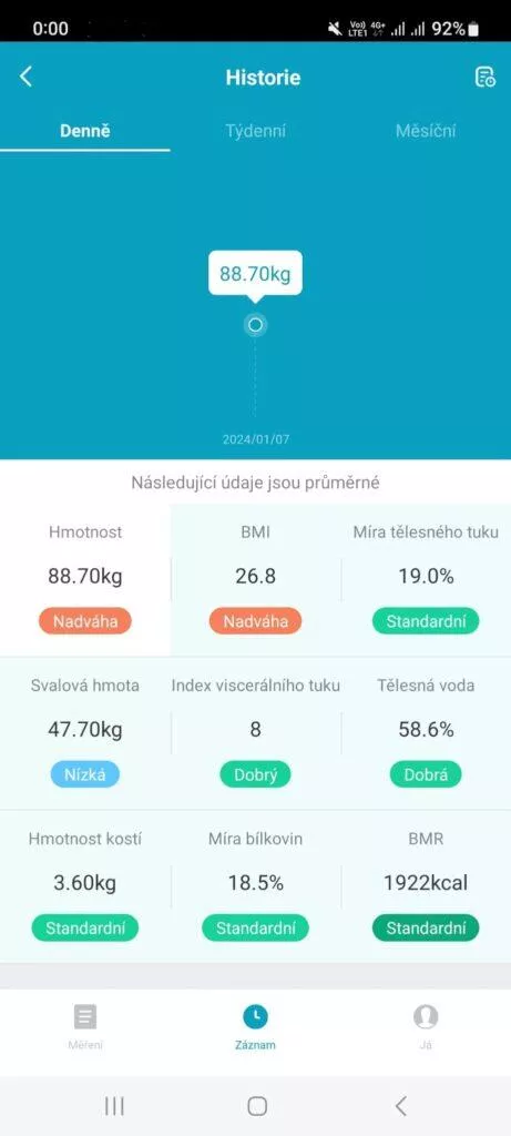 rozhrani android 2