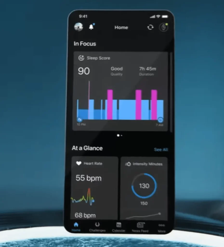 Nový design aplikace Garmin Connect