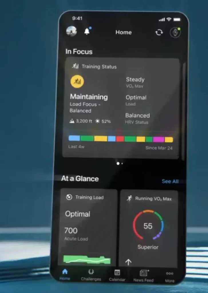 Nový design aplikace Garmin Connect