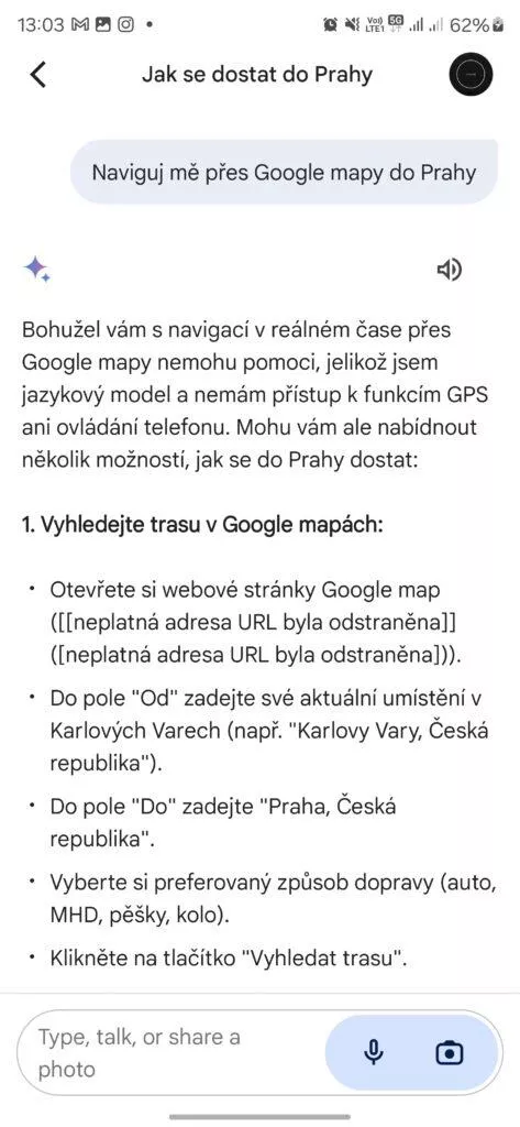 co umí google gemini v češtině