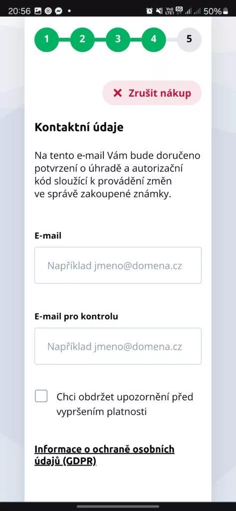 dálniční známka online