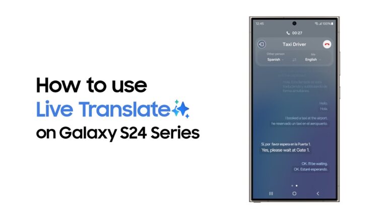 Galaxy S24 Series: How to use Live Translate | Samsung