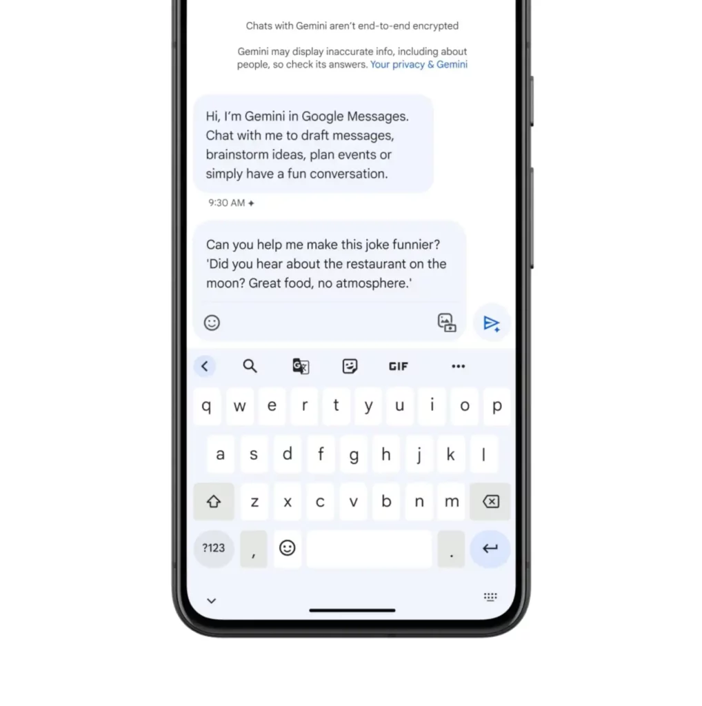 Zprávy Google Gemini