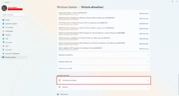 windows 11 odinstalovat aktualizace (2)