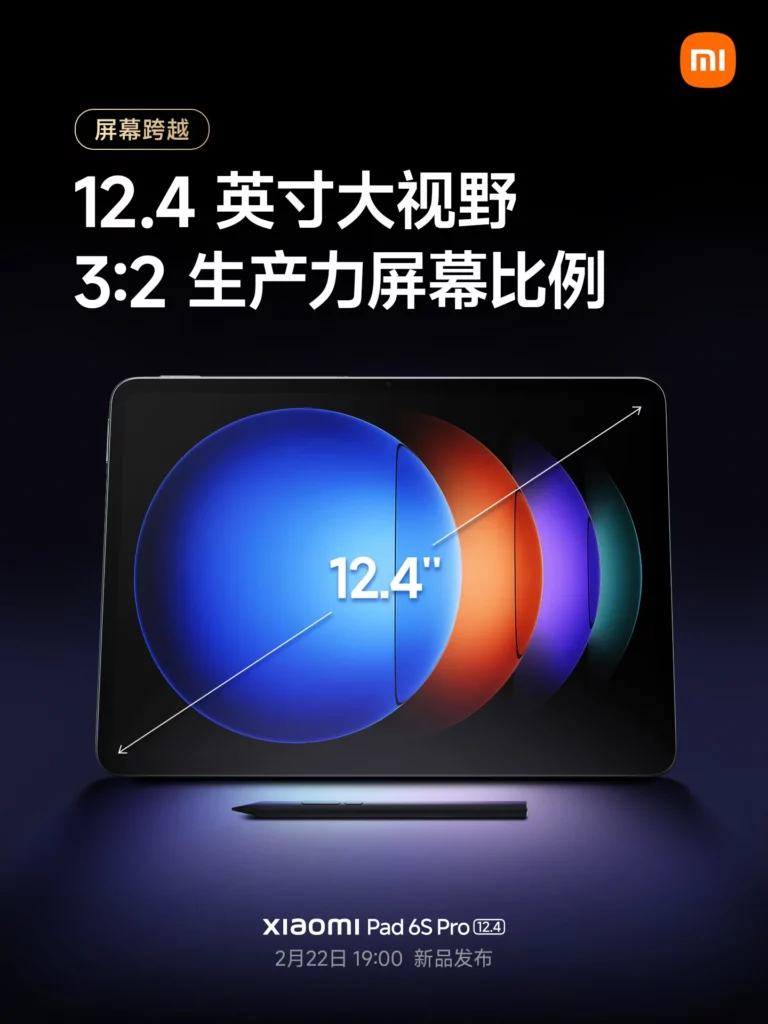 Xiaomi Pad 6S Pro oficiální plakát