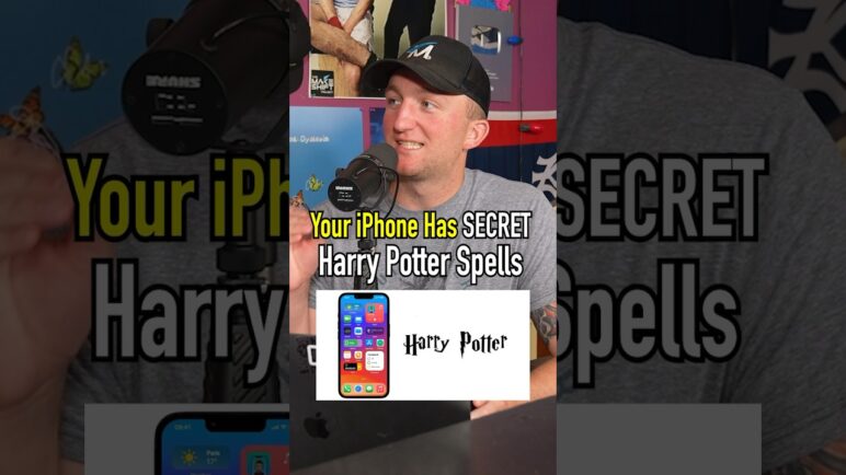 Your iPhone HAS SECRET HARRY POTTER SPELLS?! Try These Out! #shorts #harrypotter