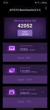 Katastrofální AI v Galaxy S24? Ano, ale pouze v AiTutu Benchmark! 4 aitutu 5
