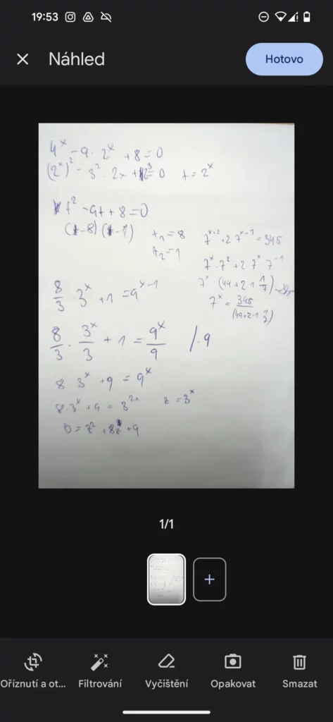Google Files skenovat