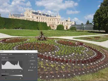 histogram správně exponovaná fotka