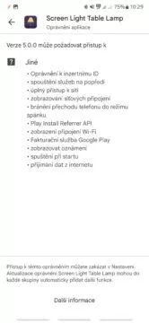 oprávnění lampička