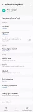 Péče o zařízení O aplikaci