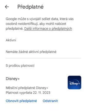 předplatné