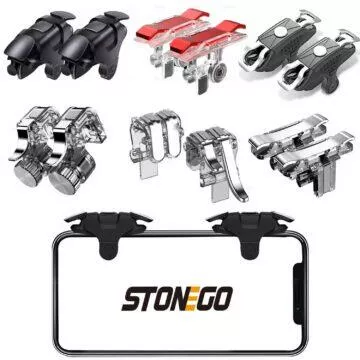 Herní držáky (gripy) na mobil 101 Připínací spouště Stonego AliExpress grip gaming ovladač držák herní mobilní