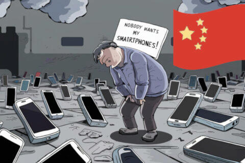 Prodeje mobilů v Číně výrazně poklesly