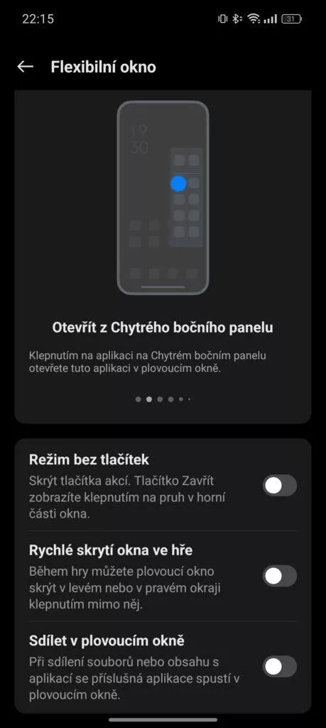 realmeui 5 okna