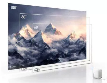 Xiaomi představilo extrémně levný projektor! Zvládne promítat až 100" obraz 4 redmi projector úhlopříčka
