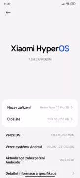 Stahujte, HyperOS s Androidem 14 dorazil na další oblíbené Redmi 2 redminote135g 2