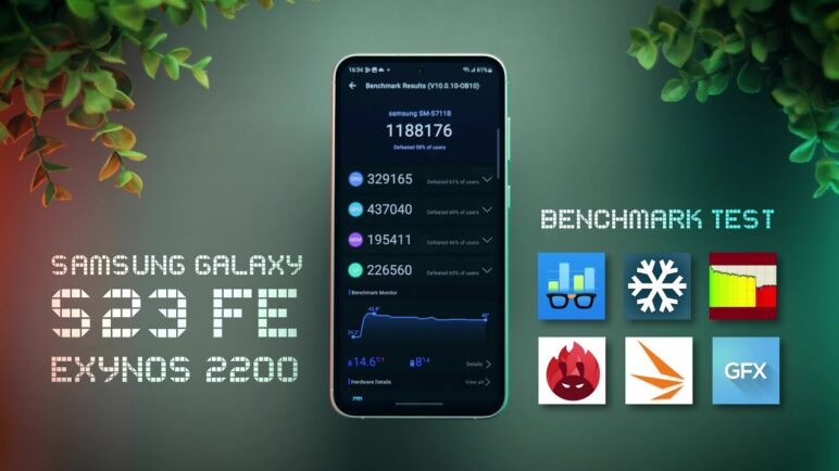 Samsung Galaxy S23 FE (Exynos 2200) Benchmark Test | Indian Retail Unit