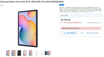 Samsung Galaxy Tab S6 Lite (2024) míří do Česka! Kolik bude stát? 1 Samsung Galaxy Tab S6 Lite (2024) česká cena