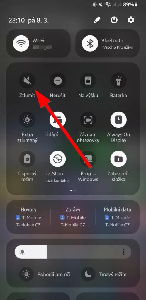 vypnutí zvuku