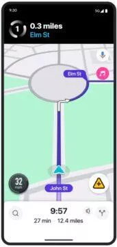 Waze kruhový objezd