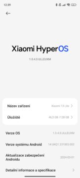 Otloukánek od Xiaomi konečně obdržel HyperOS a Android 14! 2 xiaomi 13 lite 3