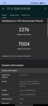Výkonná bestie s fotoaparátem, který pohladí po duši 17 xiaomi 14 ultra snapdragon geekbench