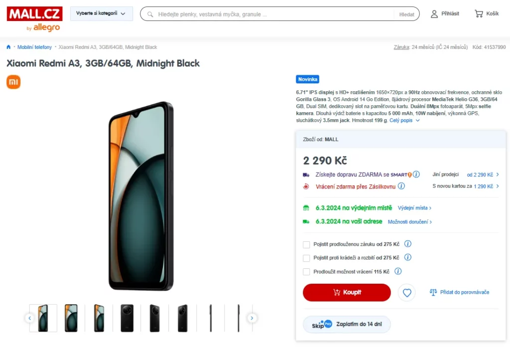 Xiaomi Redmi A3