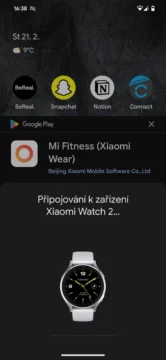 Xiaomi Watch 2 připojení k telefonu
