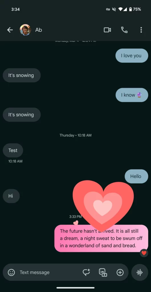 Zprávy Google emoji animace
