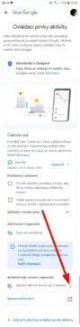 mapy google mazáni aktivity