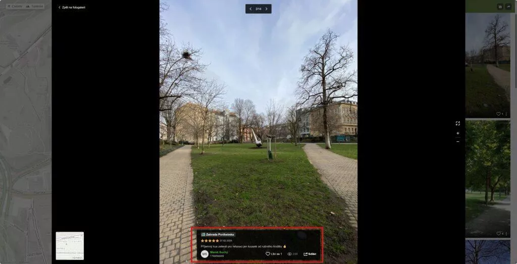 mapy.cz fotky hodnocení