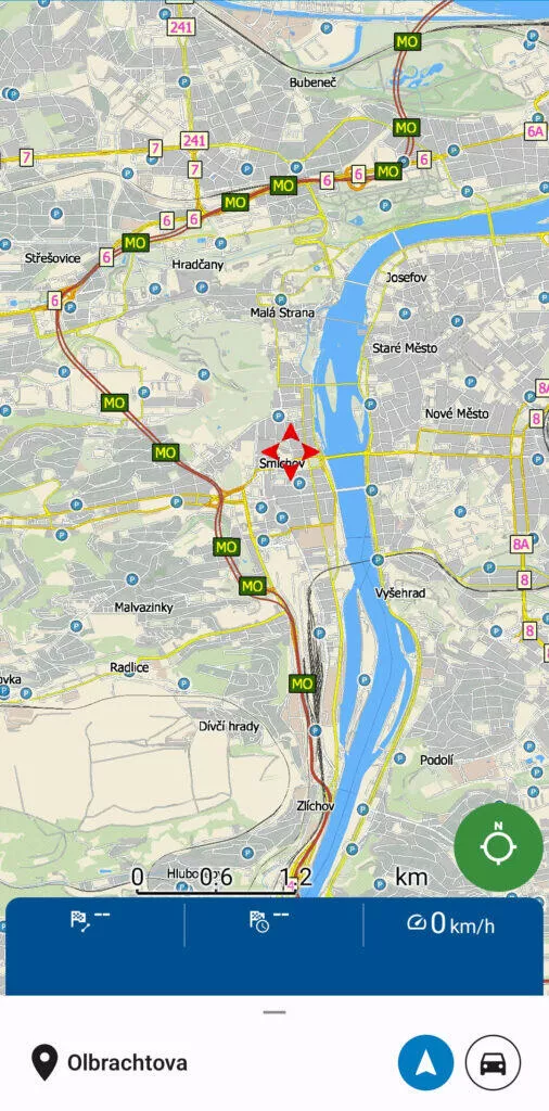 copy of mapfactor navigator lite screenshot map