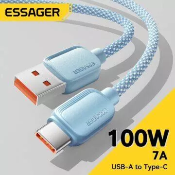 Essager 7A 100W USB-A USB-C kabel AliExpress auto příslušenství