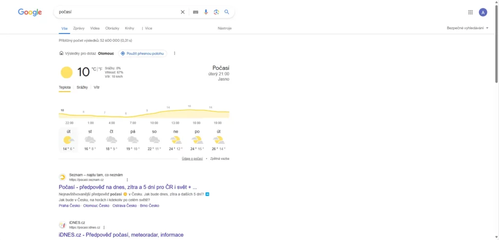 google vyhledavani 2