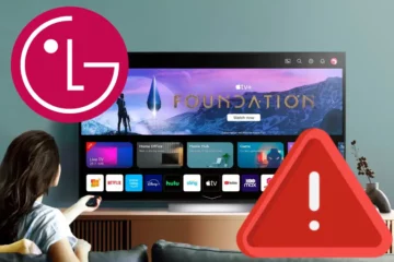 LG televize chyba