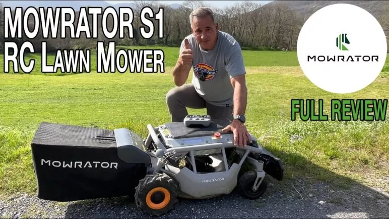 Cortador de grama com controle remoto MOWRATOR S1 |  Revisão completa
