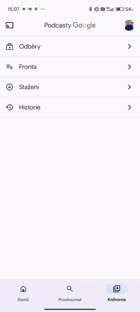 podcasty google knihovna