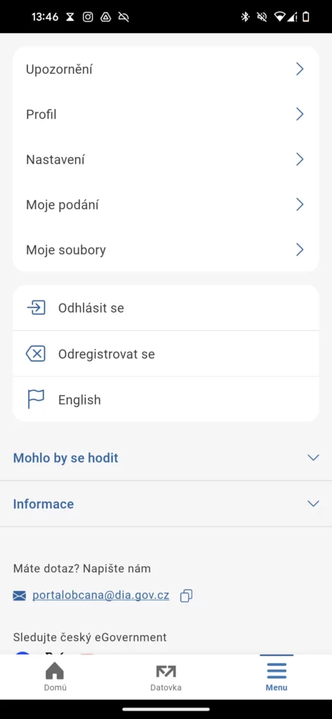 Aplikace Portál občana