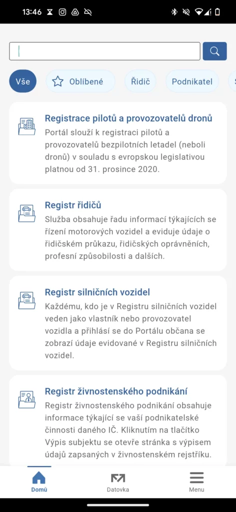 Aplikace Portál občana