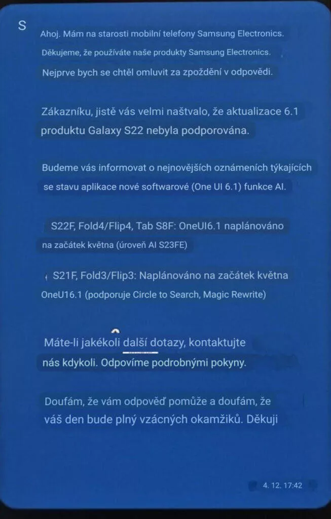 oznámení korejského moderátora, překlad