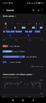 Měření spánku Samsung Galaxy Watch5 Pro