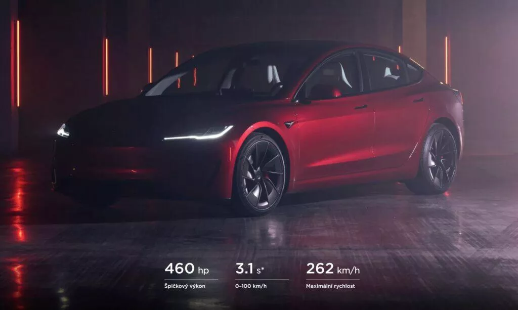 tesla model 3 performance výkon