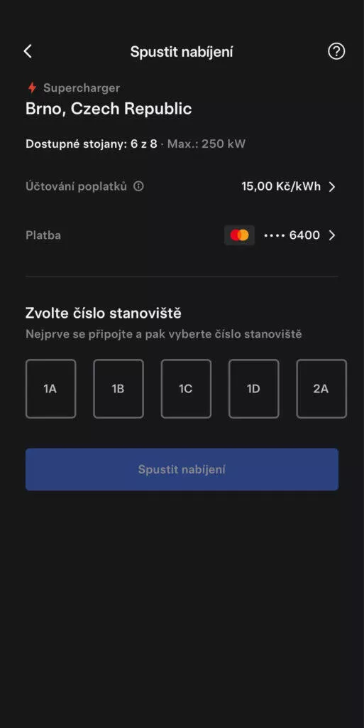 tesla nabíjení
