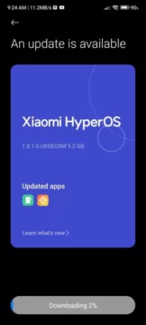 Xiaomi 11T Pro HyperOS aktualizace