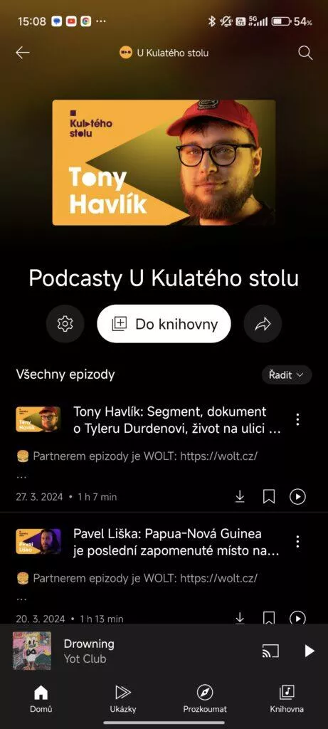 youtube music podcasty