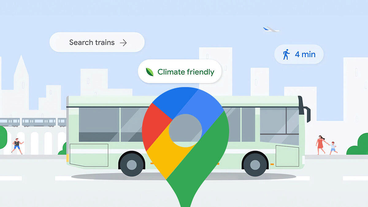 Google Mapy podporují udržitelné cestování. Umožní najít ekologičtější alternativu k autu i v Česku
