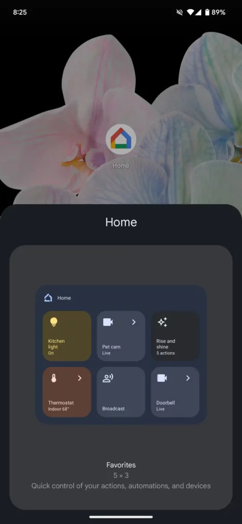 google home widget 2